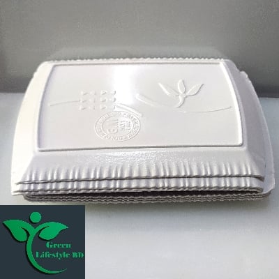 Picture of Good-quality Melamine Tray 6 pcs set Medium size length 7.5 wide 5.5 inches for kitchen and dining multi-design print. - Multicolor