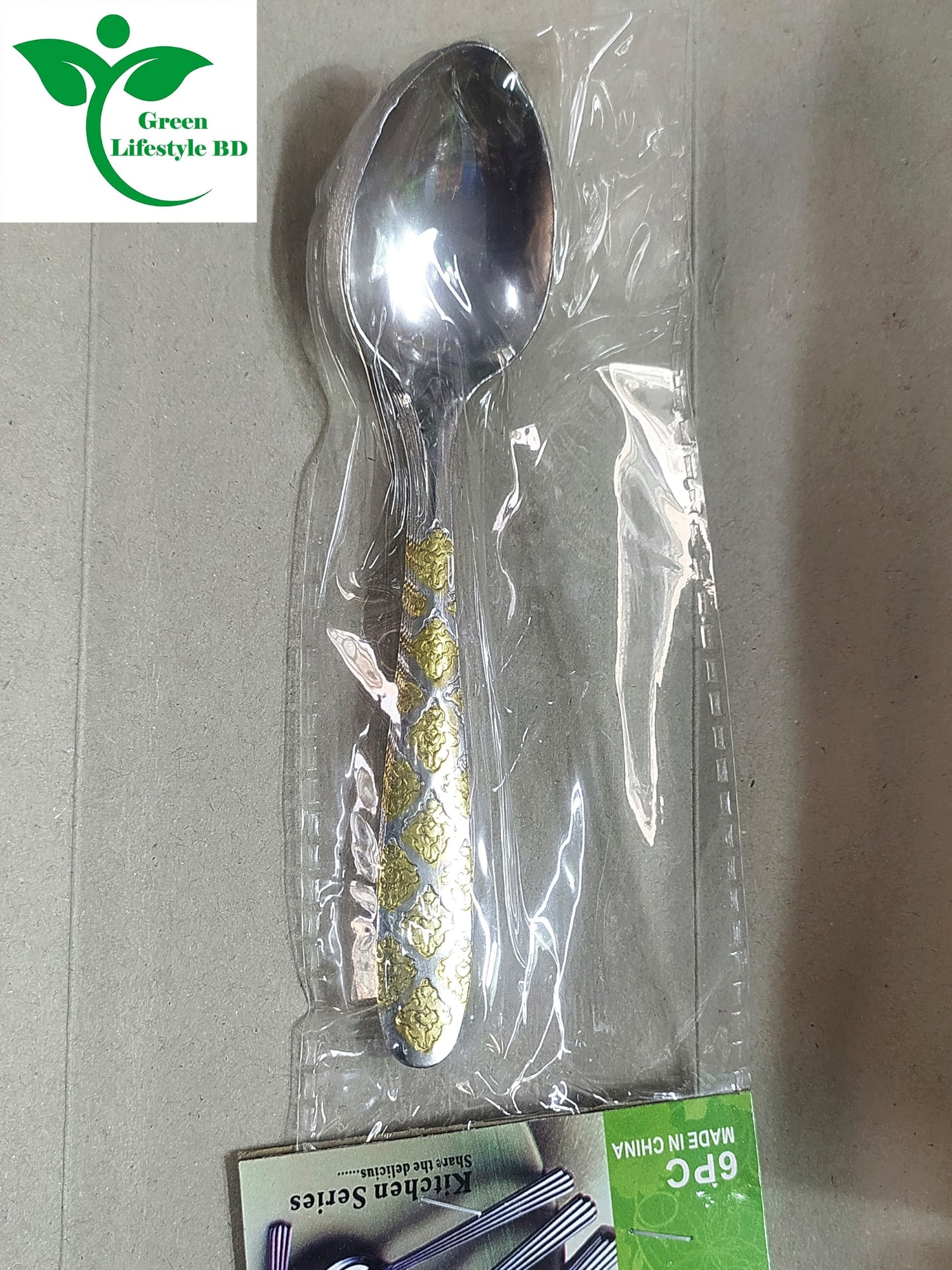 Picture of 12-piece set Stainless steel Spoon Size 6 Inch (6 pieces tea and 6 pieces cutlery) For Home and Office. - Silver