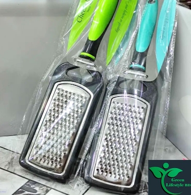 Picture of Vegetable Kitchen Grater/Cheese Shredder with Grip Handle-Green Vegetable Grate ( PACK OF 1 PISE) Kitchen Tool Set - Multicolor