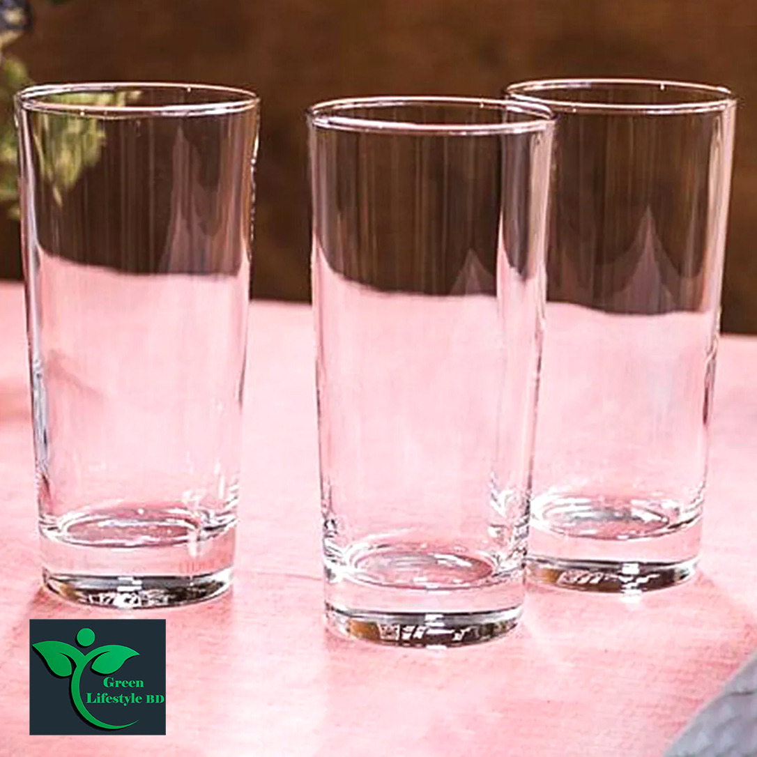 Picture of 6 pcs Crystal Clear Plain Drinking Glass Set 305 ml Drinking water Glass For Home and office