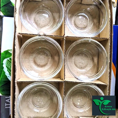 Picture of 6-Pcs Elegant Glass Bowl Set – for Firni, Desserts, Soups & Snacks, Nasir N-20B - Clear