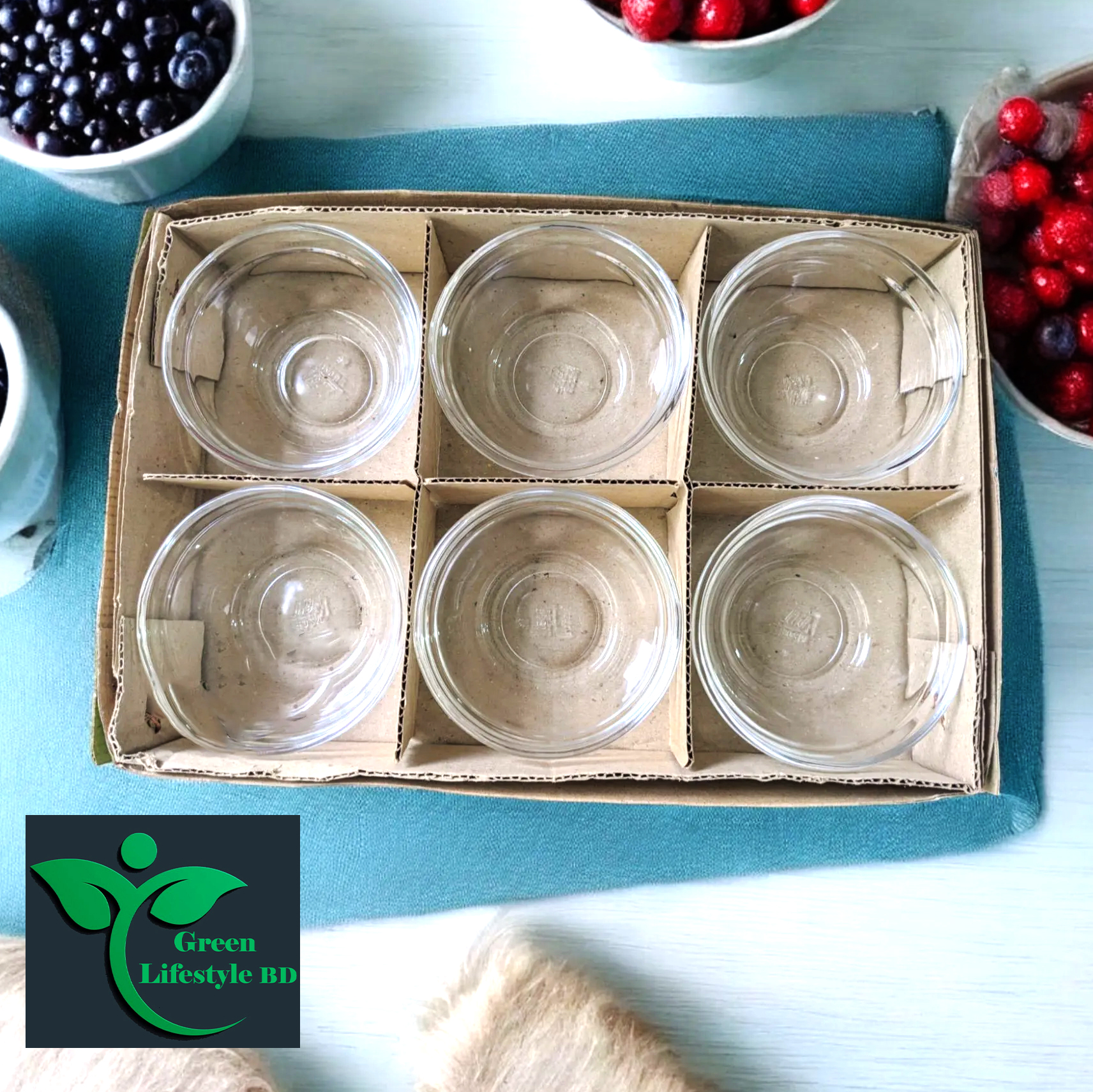 Picture of 6-Pcs Elegant Glass Bowl Set – for Firni, Desserts, Soups & Snacks, Nasir N-20B - Clear