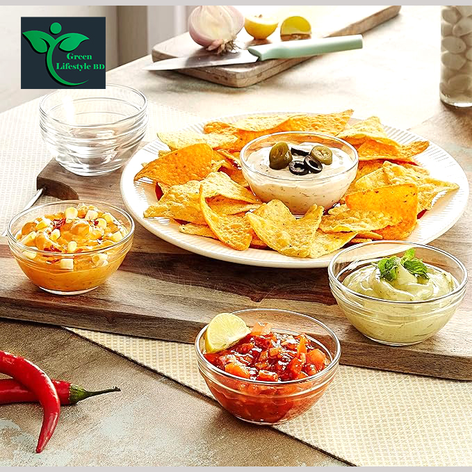 Picture of 06 Pcs Round Glass Bowl Set Nasir N-20B/ Olila Serve Your Meals With Elegance In This Glass Bowl Set - Clear