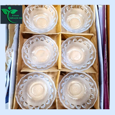 Picture of 6Pcs Gift Glass Bowl Set N-58B Serve Your Meals With Elegance In This Glass Bowl Set - Clear