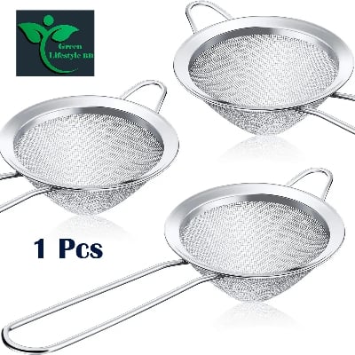 Picture of Chakni/Tea Strainer/Fine Mesh Stainless Steel Strainers -1/2/3 Pcs set Small, medium, big