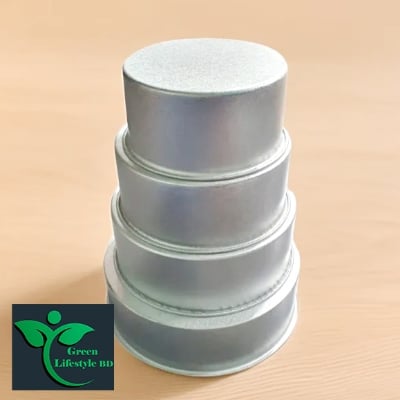 Picture of 4Pcs Round shape Cake Mold,Aluminum Round cake mold 4pis set,Make Cake,Pudding And More,Oven Proof Cake Pan Set. - Silver