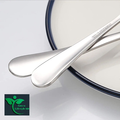 Picture of 6 -Pcs Food Grade Stainless Steel Teaspoon Coffee Spoon, Cheap Spoons 6 -inch Size for Home use