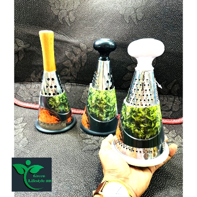 Picture of Vegetable Grater/Manual Peeler Fruit Vegetable Chopper/Stainless Steel Round Black/Wood/Multicolor Plastic Handle Cheese