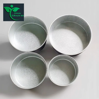 Picture of 4Pcs Round shape Cake Mold,Aluminum Round cake mold 4pis set,Make Cake,Pudding And More,Oven Proof Cake Pan Set. - Silver