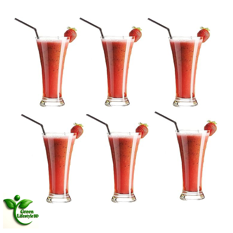 Picture of Premium 300ml Crystal Glass Set – 6/2 Pcs Stylish Drinking Glasses for Water, Juice, Milk, Lassi & Cocktails