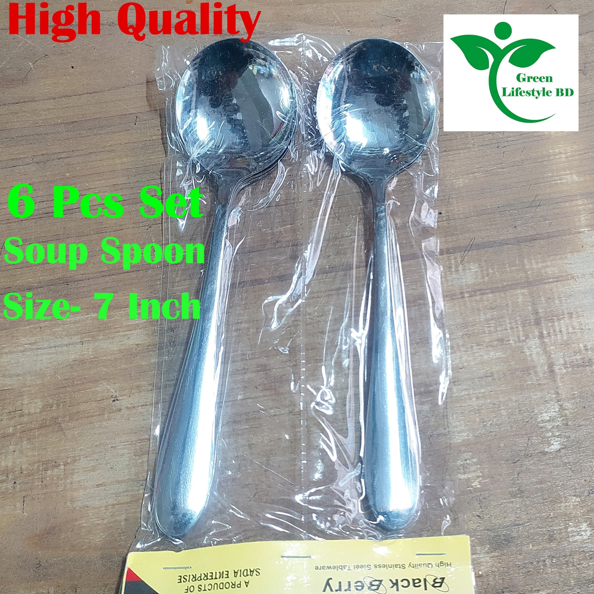 Picture of Premium 7-Inch Stainless Steel Tea Spoons – 6 Pcs for Tea, Coffee & Desserts - Silver