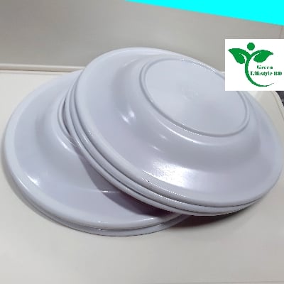 Picture of 2 pcs Set Big Melamine Plate (9.5" Size ) for Home & Office High Quality Melamine. - Multicolor