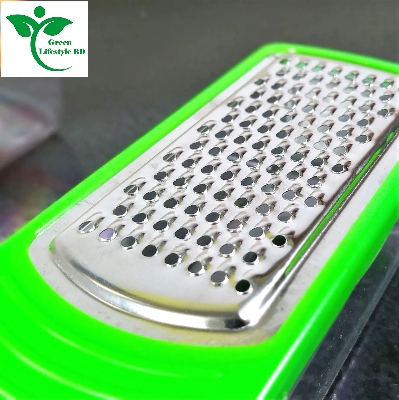 Picture of 2 pcs set Cheese Steel Grater and Slicer Vegetables with Container Multicolor ( Size 6.5 inch) Body A.B.S. Plastic. - Multicolor