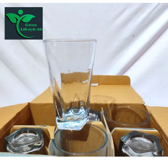 Picture of Beautiful Design 5 Angel Drinking Water Glass 6 pcs For Home, office and Restaurant - Clear