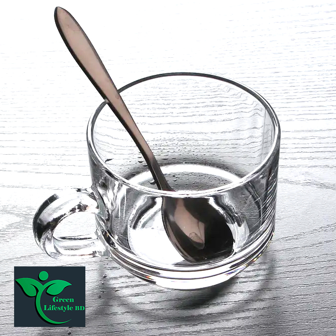 Picture of Crystal Clear Glass Tea Cup Set with Saucers (6 Cup +6 pirich) Cup pirich Set For Home And Office - Clear 6pcs set