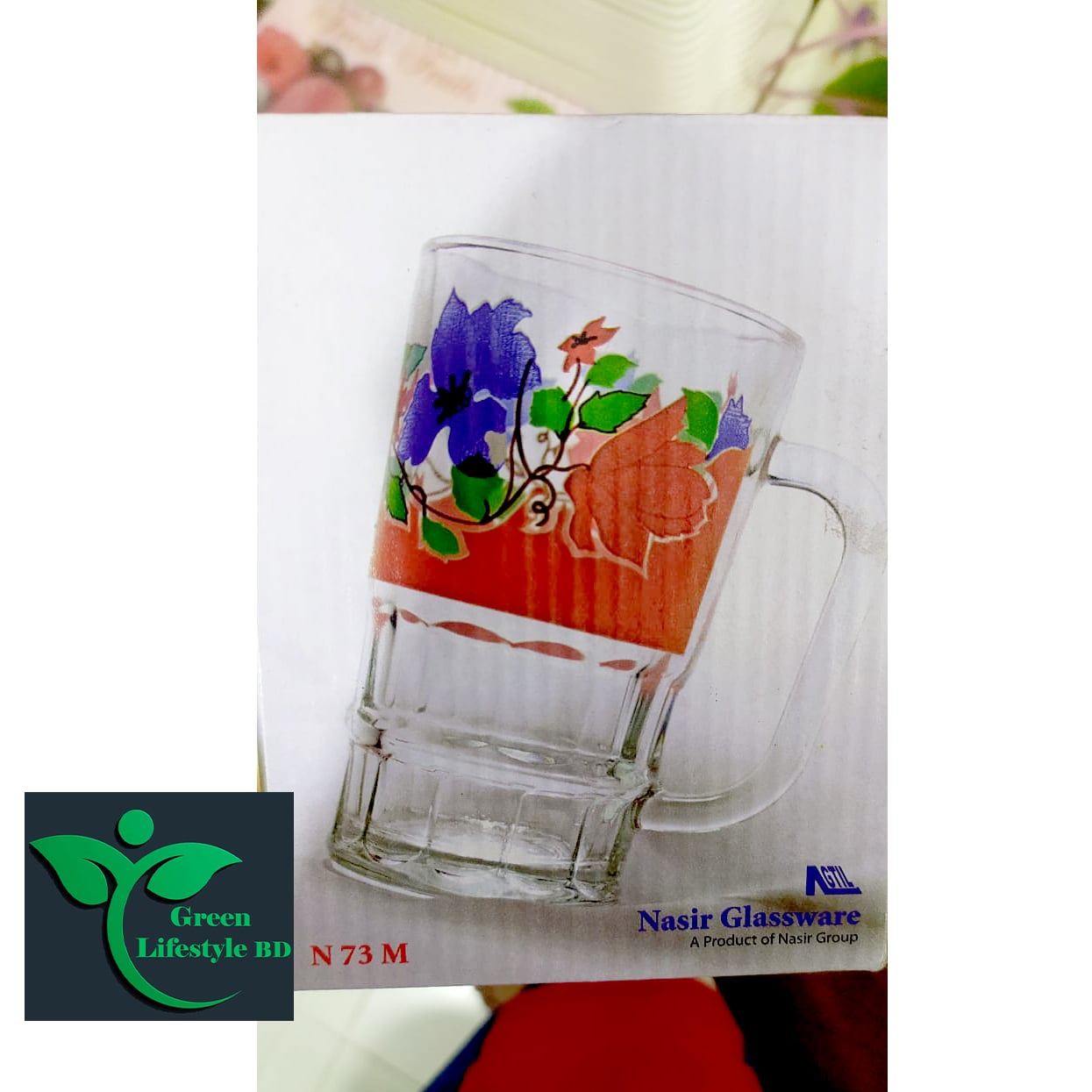Picture of Drinking Printed Mug 305ml (5 inch long, 2.95 inch Round) - Water/Coffee Mug For Home Office - Multicolor 1 pcs