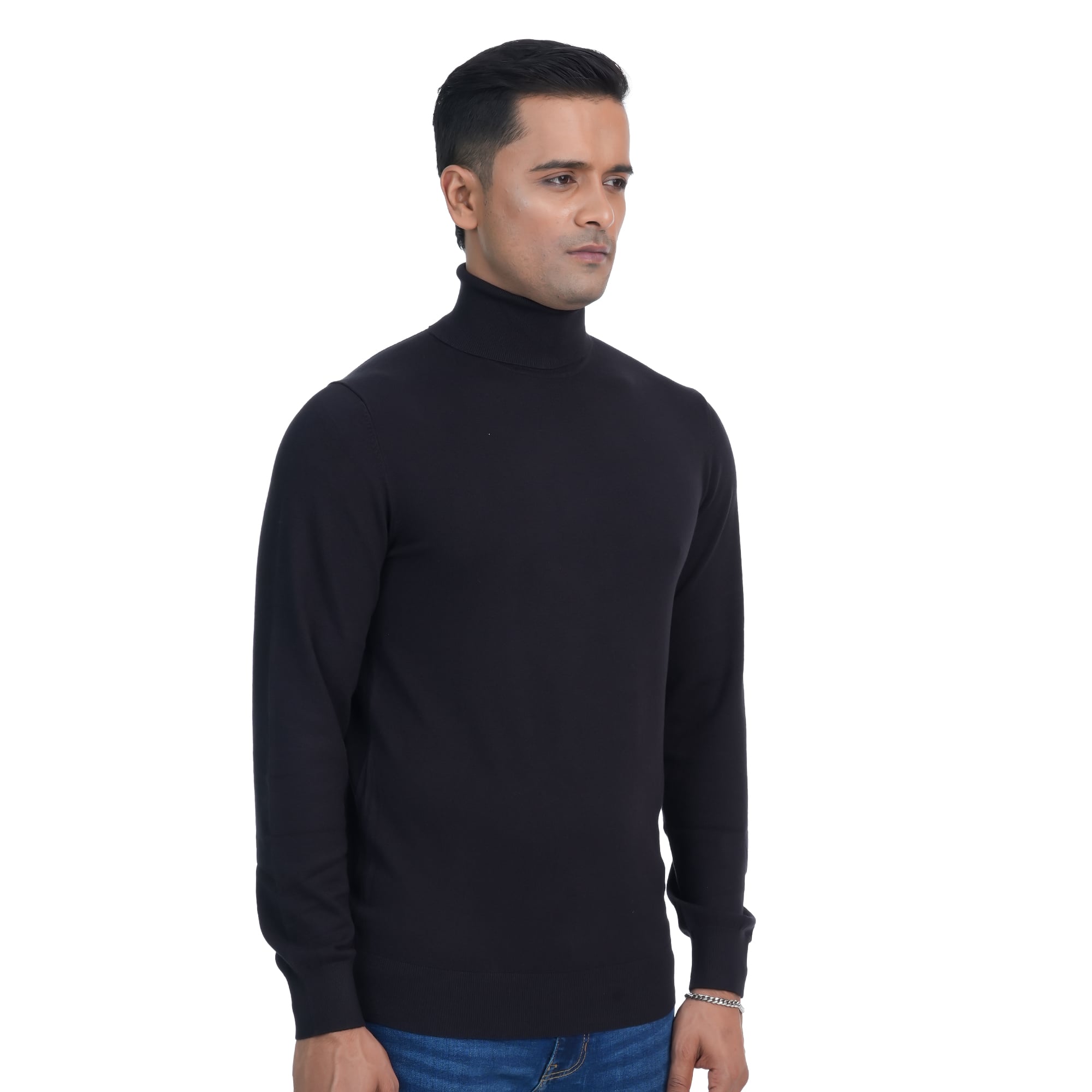 Picture of Maverick Men's Turtle Neck Sweater Black