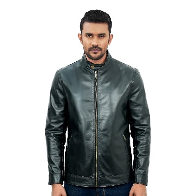 Picture of Maverick Men's Leather Jacket Black