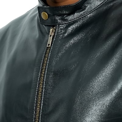 Picture of Maverick Men's Leather Jacket Black