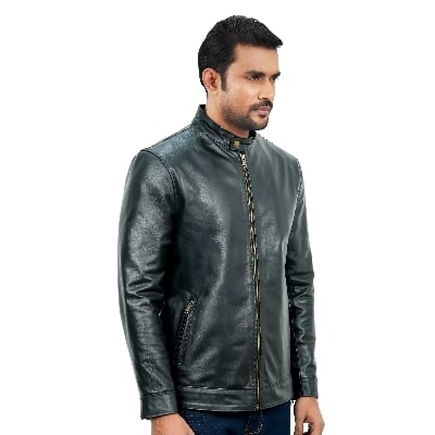 Picture of Maverick Men's Leather Jacket Black