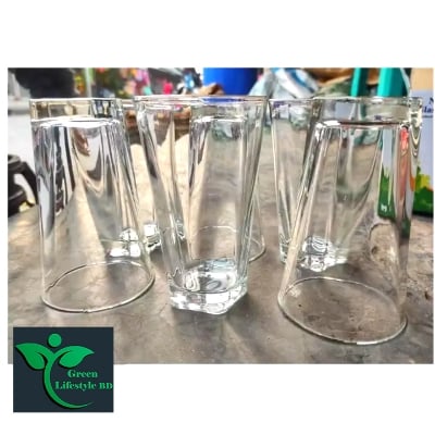 Picture of 6 pcs Beautiful Design 5 Angel Drinking Water/Juice Glass For Home, office and Restaurant - Clear