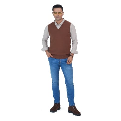 Picture of Maverick Men's Sweater Dark Brown