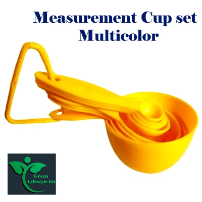 Picture of Measuring Cup and Spoons 8pcs set Plastic Measuring Spoon Useful Sugar Cake Baking Spoon for Kitchen Baking Measuring - Multicolor