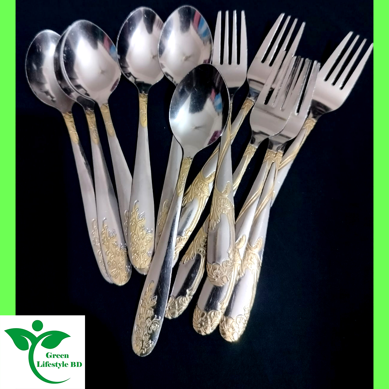 Picture of 12-Piece Stainless Steel Tea & Frock Spoon Set – 6-Inch Spoons for Kitchen & Dining Use - Silver