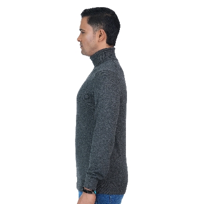 Picture of Maverick Men's Turtle Neck Sweater Dark Grey