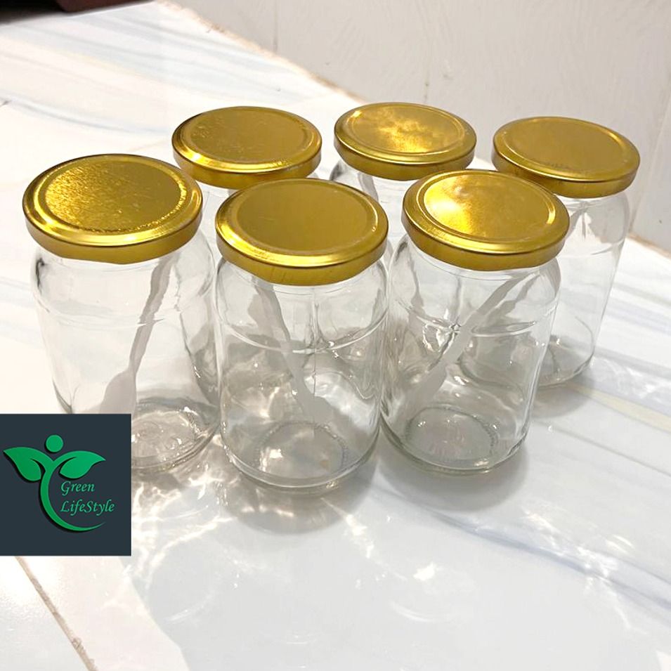 Picture of Transparent Kacher Glass Jar Set of 4/6 (500gm Each) – Durable & Stylish Food Storage Solution