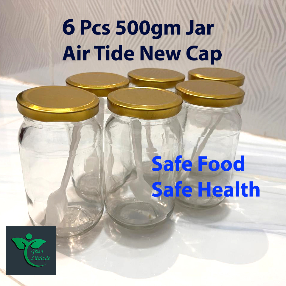 Picture of Transparent Kacher Glass Jar Set of 4/6 (500gm Each) – Durable & Stylish Food Storage Solution