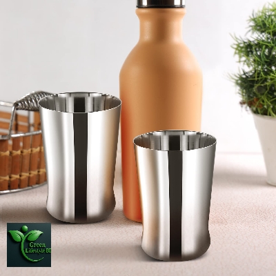 Picture of Premium Stainless Steel Water Glasses – Set of 6, 290ml, Mirror Polish for Water & Juice