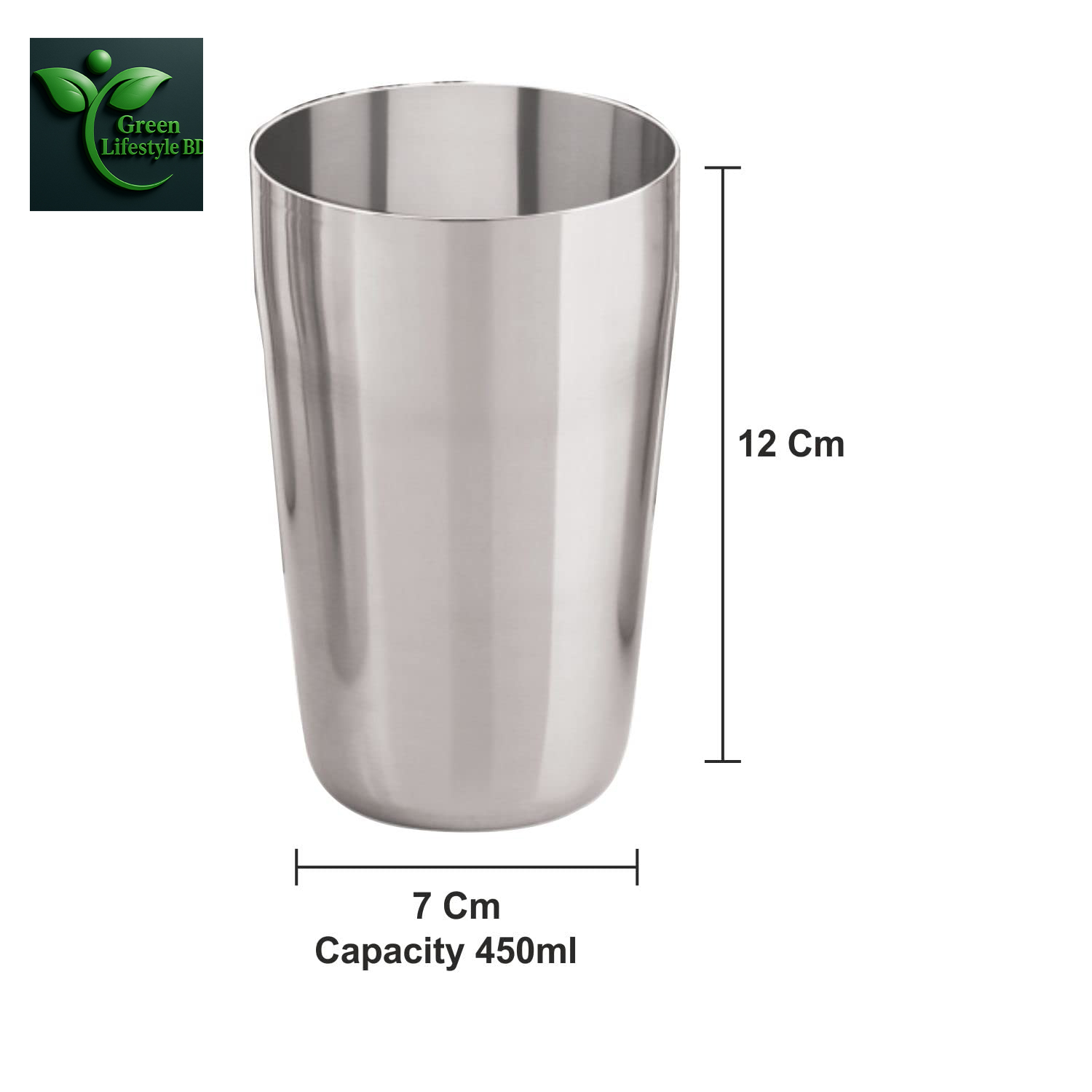Picture of 400ml Stainless Steel Drinking Glass – Stylish, Durable & Easy to Clean, Perfect for Water, Juice & Beverages