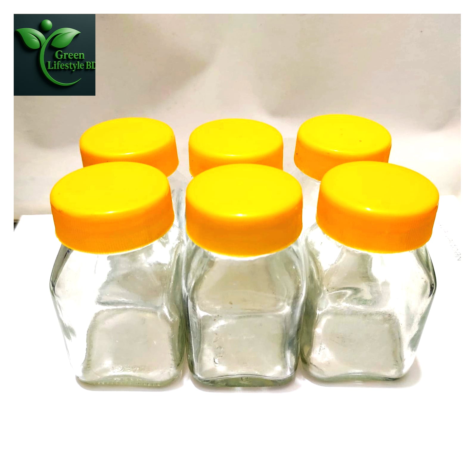 Picture of 6/12 Pcs Clear Glass Jar Set – 100ml Kitchen Storage Containers with New Cap, Perfect for Spices & Snacks