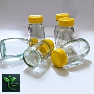 Picture of 6/12 Pcs 120ml Glass Jar Set – Premium Glass Containers with New Cap for Kitchen & Dining Storage