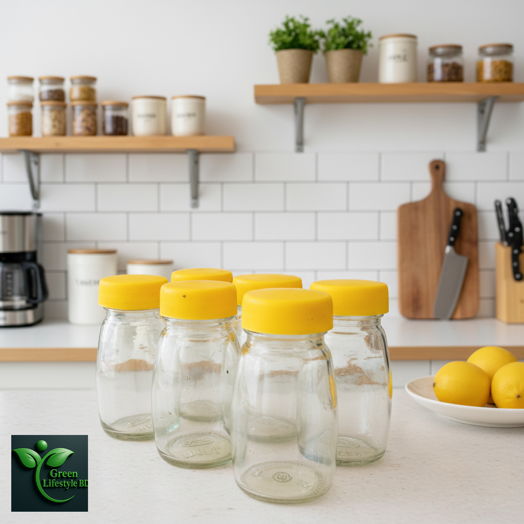 Picture of 120ml Glass Jar Set of 6 – High-Quality Glassware Food Containers with Lids for Kitchen Use
