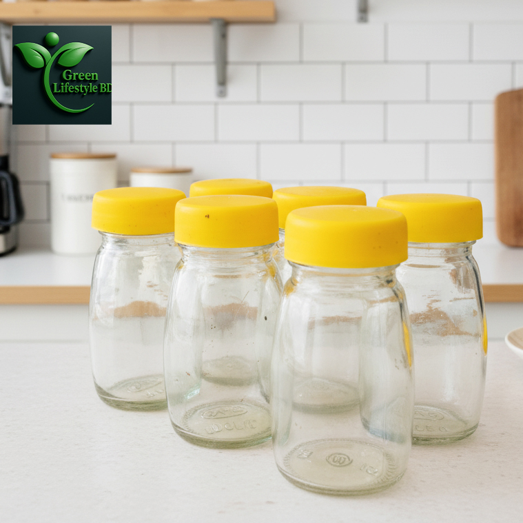 Picture of 120ml Glass Jar Set of 6 – High-Quality Glassware Food Containers with Lids for Kitchen Use