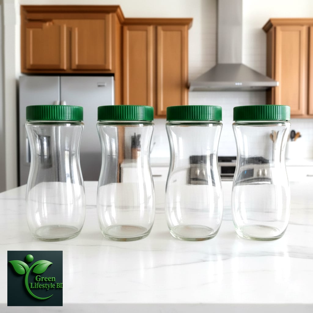 Picture of 1000ml Transparent Glass Jar Set – Premium Glass & Food Container (2/3/4 Pcs) for Kitchen Storage