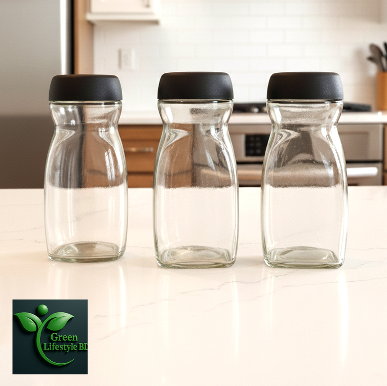 Picture of Glass Coffee Jar 1000ml – 2/3/4 Pcs Premium Quality Glass Containers for Food Storage & Kitchen Use