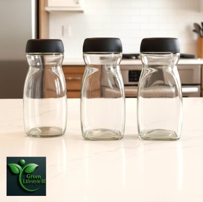 Picture of Glass Coffee Jar 1000ml – 2/3/4 Pcs Premium Quality Glass Containers for Food Storage & Kitchen Use