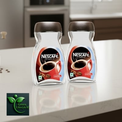 Picture of Glass Coffee Jar 1000ml – 2/3/4 Pcs Premium Quality Glass Containers for Food Storage & Kitchen Use