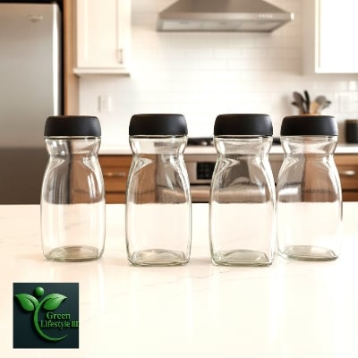 Picture of Glass Coffee Jar 1000ml – 2/3/4 Pcs Premium Quality Glass Containers for Food Storage & Kitchen Use