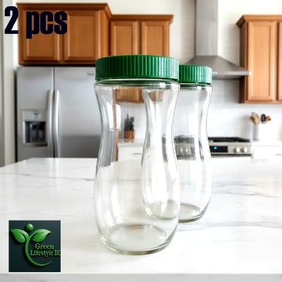 Picture of High-Quality 1000ml Glass Jar – 2/3/4 Pcs Glassware Food Storage Containers for Home & Office