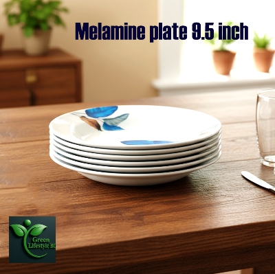 Picture of 9.5 Inch Melamine Dinner Plate Set – 4 or 6 Pcs Premium Quality Plates for Dining & Serving