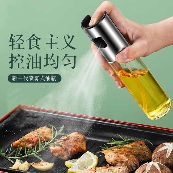 Picture of Glass Oil Spray Bottle – Kitchen Oil Sprayer for Air Fryer, Olive & Edible Oil Cooking Use(1/2 pcs)