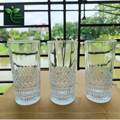 Picture of Everyday Glassware Set – 6 Pcs Heavy Tall Water Glasses for Kitchen & Dining Use (N205T) - 6 Pcs Glass