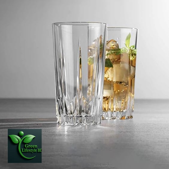 Picture of Nasir Diamond Cut Glass Set (N50T) – 6 Pcs Bar Tumblers for Water, Juice, Beer & Cocktails - 6 Pcs Glass