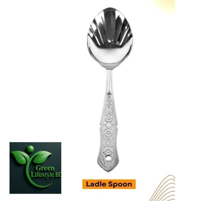 Picture of 4 Pcs Stainless Steel Serving Spoon Set – 10 Inch Durable & Stylish Kitchen Serving Tools -  Silver 4 pcs Set