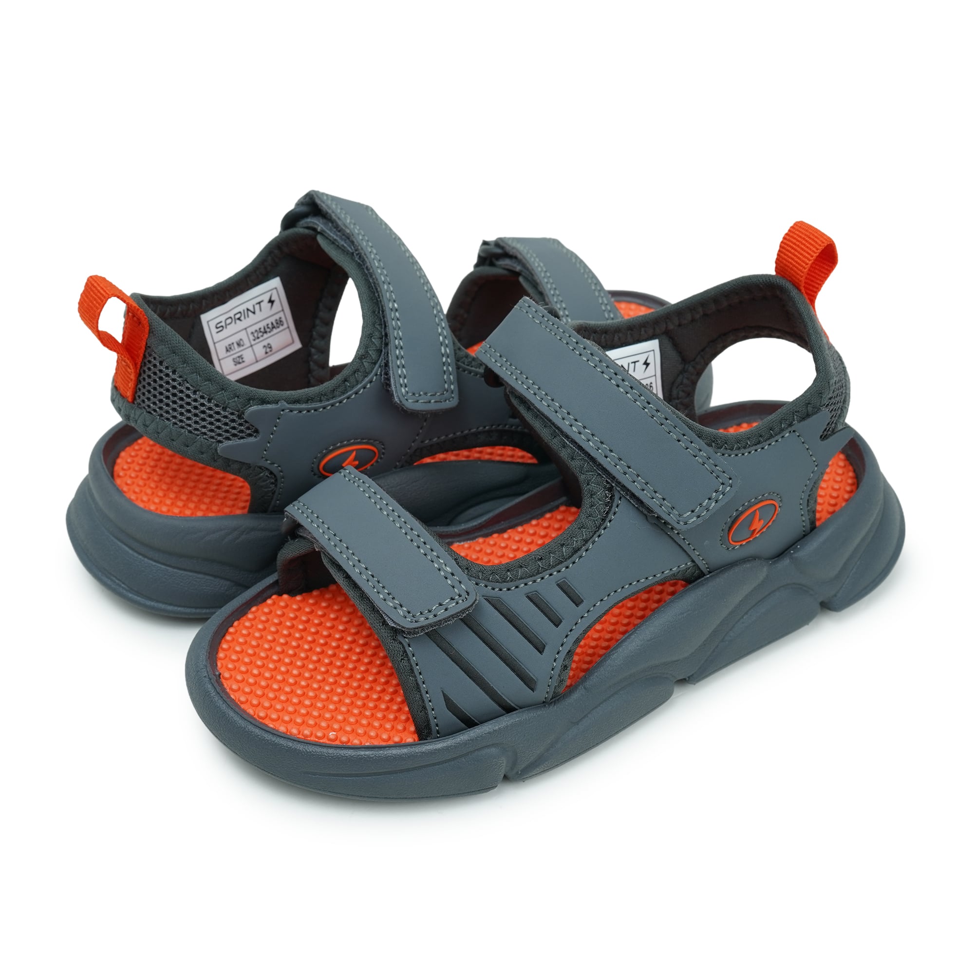 Picture of Twinkler kids Sports Sandal Black Grey