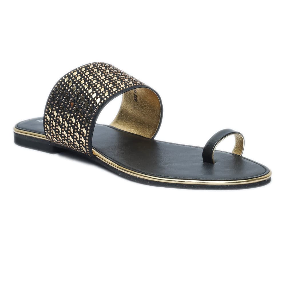 Picture of Nino Rossi Women's Flat Sandal Black